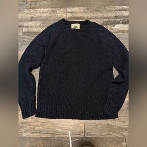 O'Hanlon Mills Cotton Blend men’s medium Nep crewneck speckle sweater